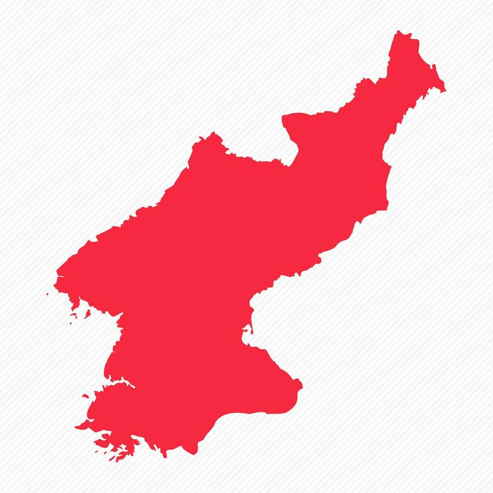 astratto nord Corea semplice carta geografica sfondo vettore