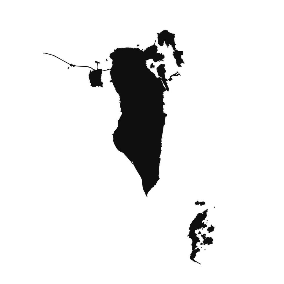 astratto silhouette bahrain semplice carta geografica vettore