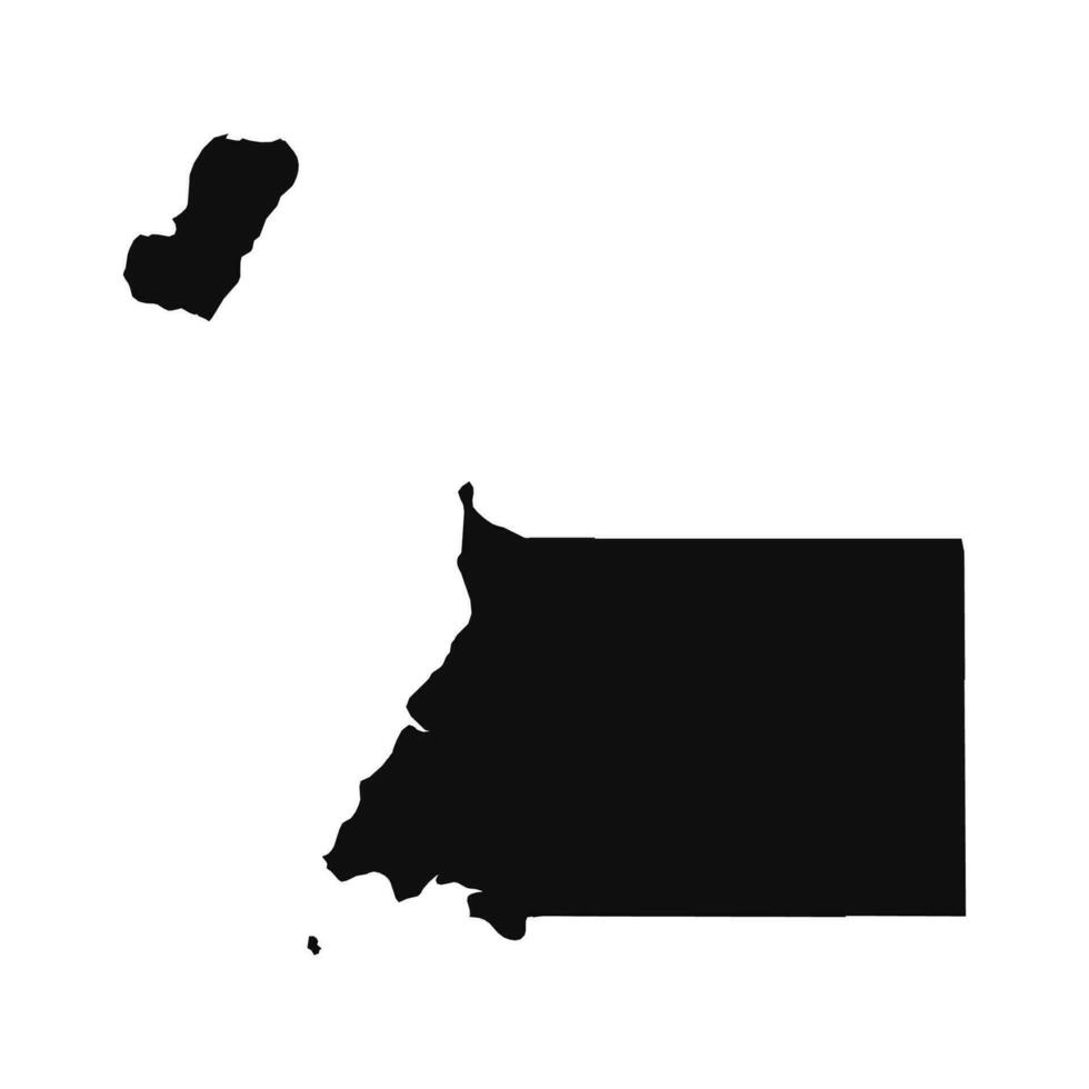 astratto silhouette equatoriale Guinea semplice carta geografica vettore