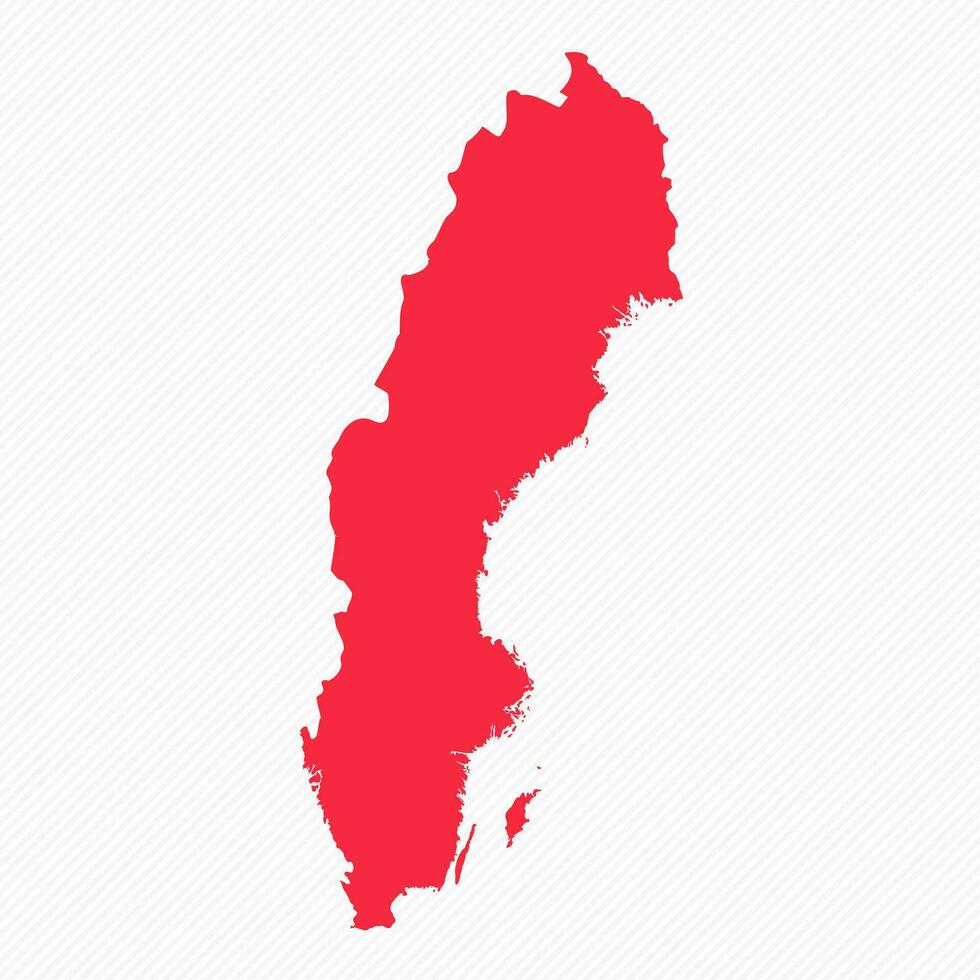 astratto Svezia semplice carta geografica sfondo vettore