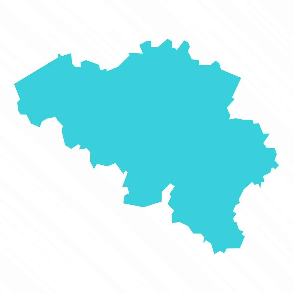 vettore semplice carta geografica di Belgio nazione