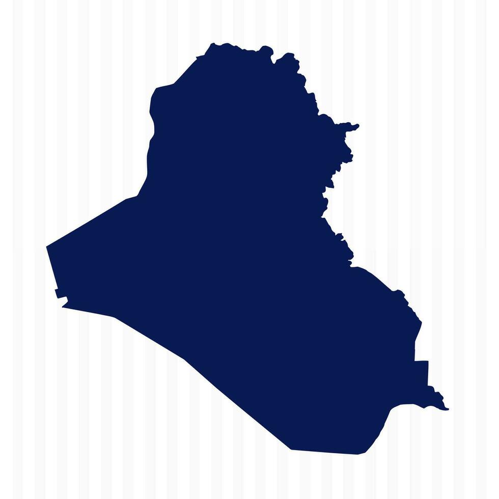 piatto semplice Iraq vettore carta geografica