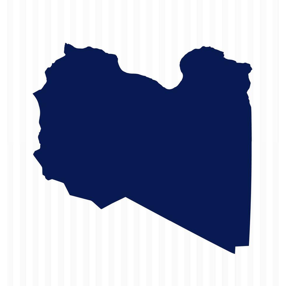 piatto semplice Libia vettore carta geografica