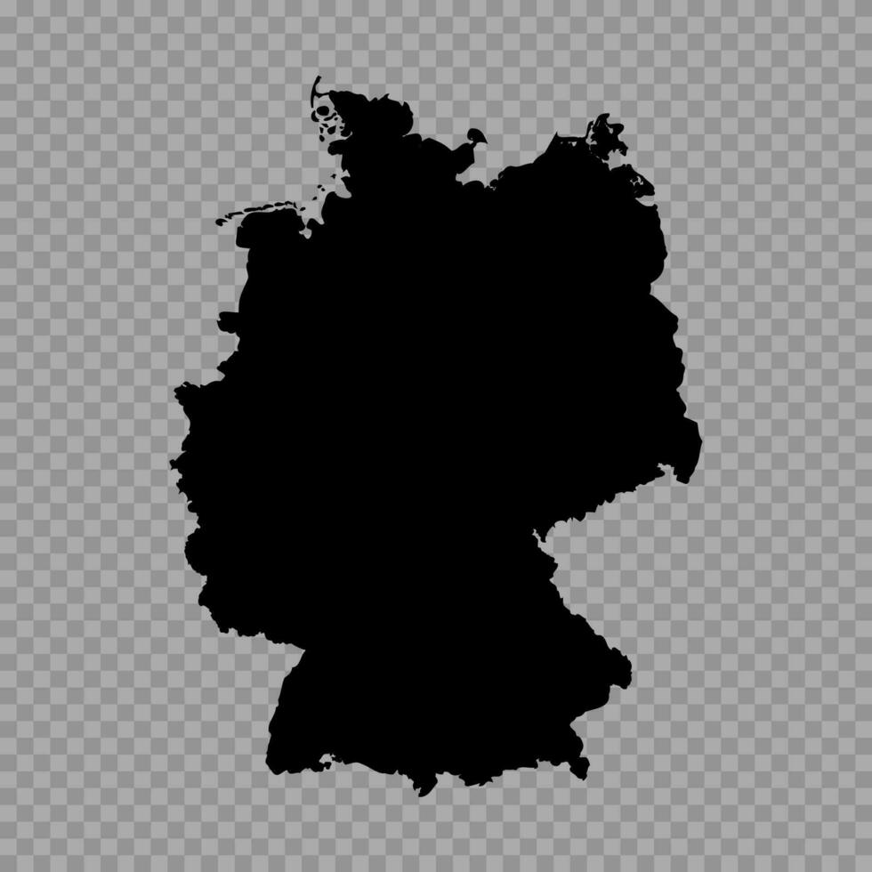 trasparente sfondo Germania semplice carta geografica vettore