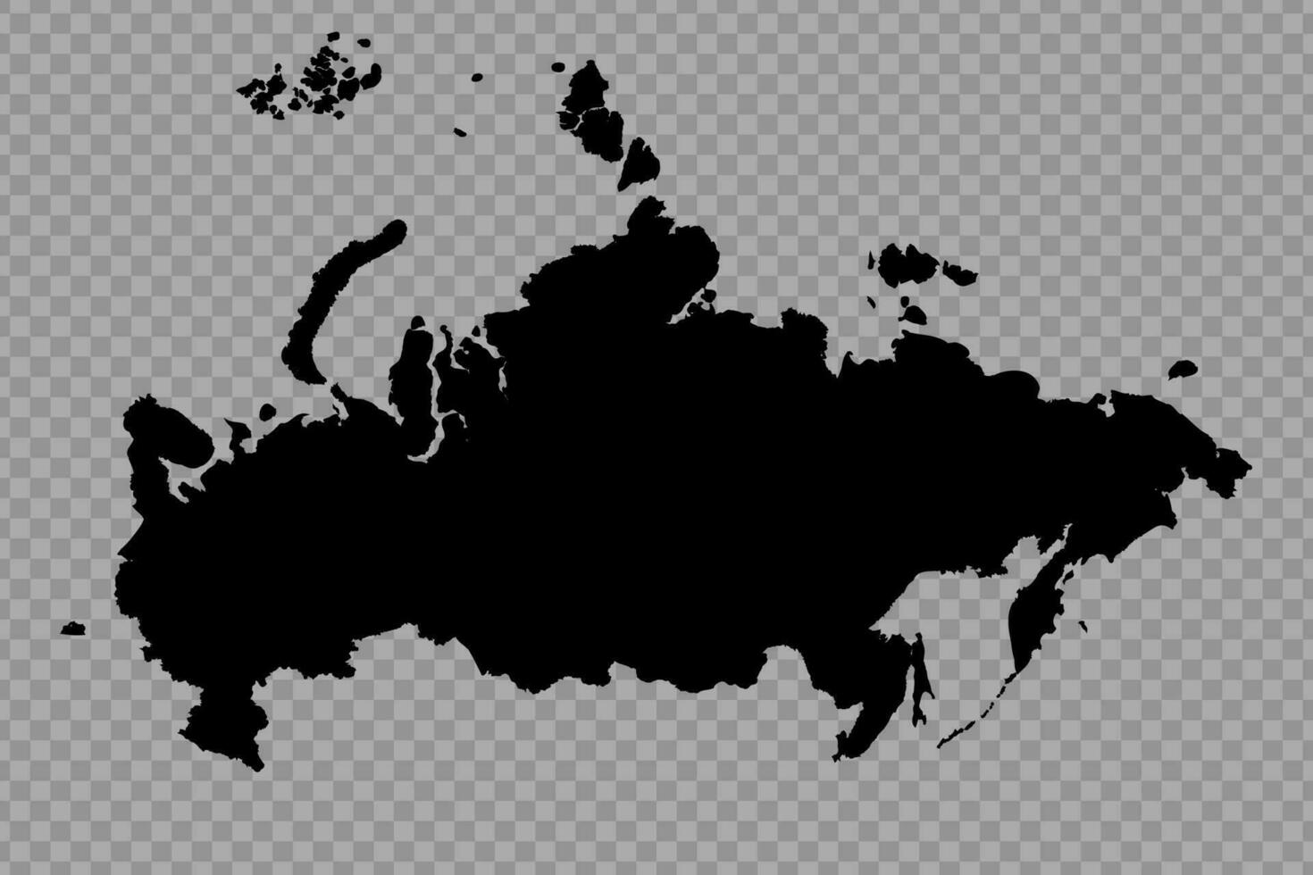 trasparente sfondo Russia semplice carta geografica vettore