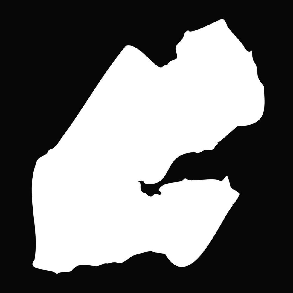 semplice Gibuti carta geografica isolato su nero sfondo vettore