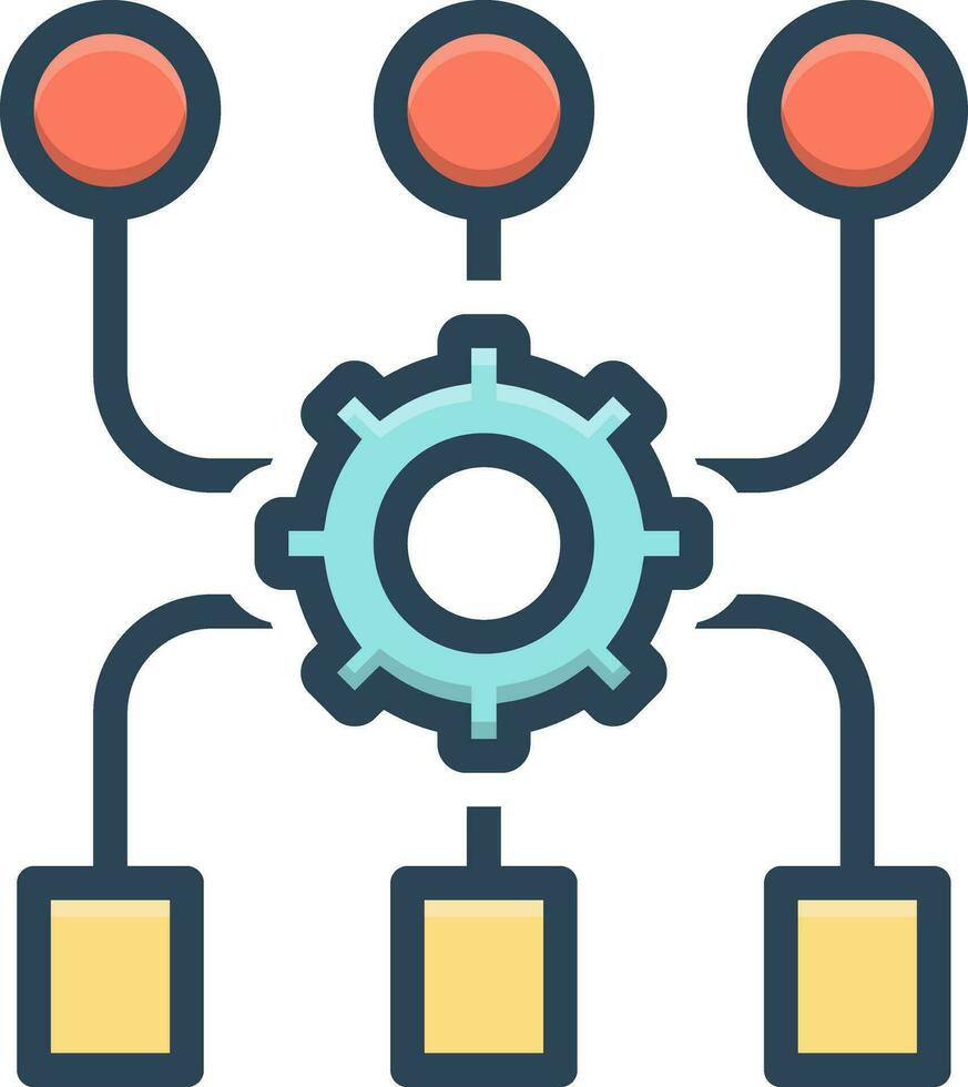 colore icona per programma algoritmo vettore