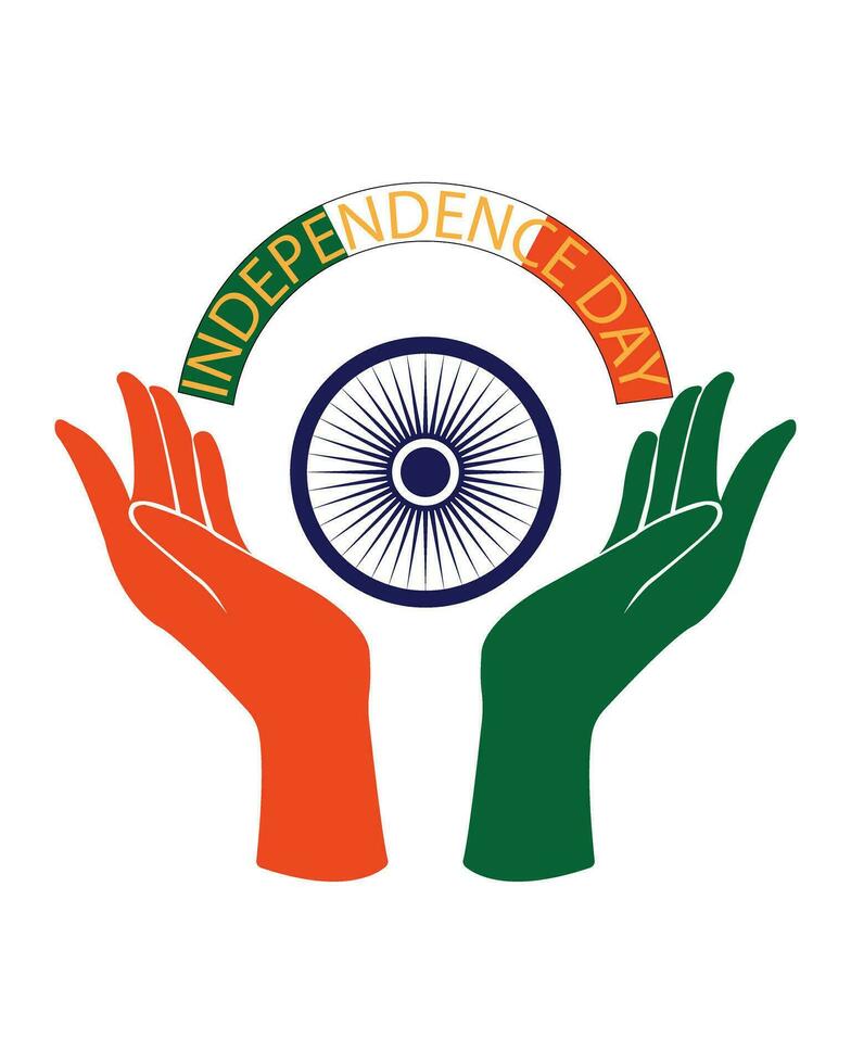 India indipendenza giorno, 15 agosto. vettore tipografico emblemi, logo o distintivi. utilizzabile per indipendenza giorno di India saluto carte, 15 agosto magliette, manifesti e India indipendenza giorno banner