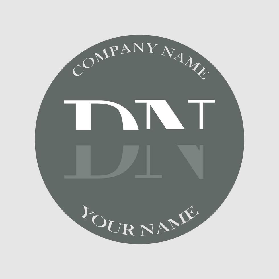 iniziale dn logo lettera monogramma lusso mano disegnato vettore