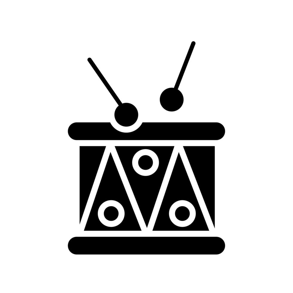 icona di stile della linea dello strumento a tamburo vettore