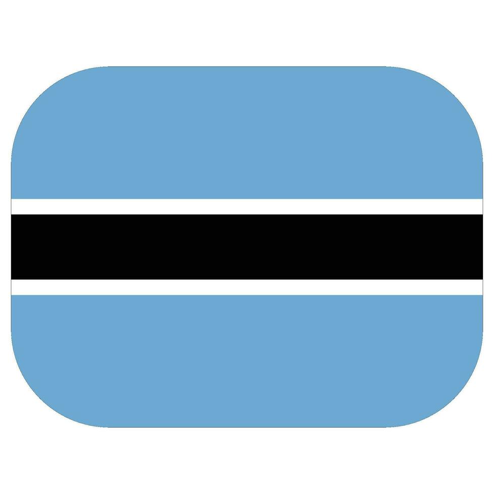 bandiera di botswana. Botswana bandiera forma vettore