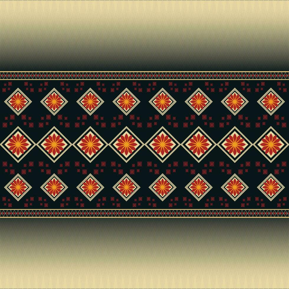 geometrico etnico modello design per asiatico tessuto , vestiario, tessuto, batik, maglieria, ricamo, ikkat, pixel modello. vettore