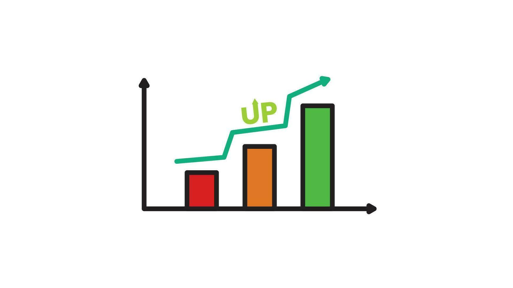 grafico illustrazioni quello siamo raffigurato come sperimentare rapido aumenta siamo adatto per presentazione il progresso di un idea, progetto o azienda vettore