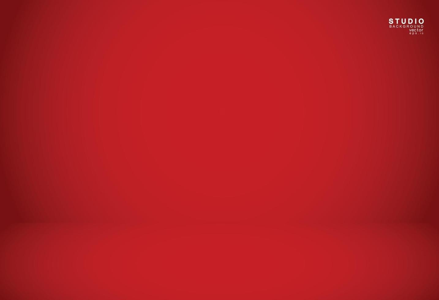 sfondo vuoto della stanza dello studio di colore rosso vettore