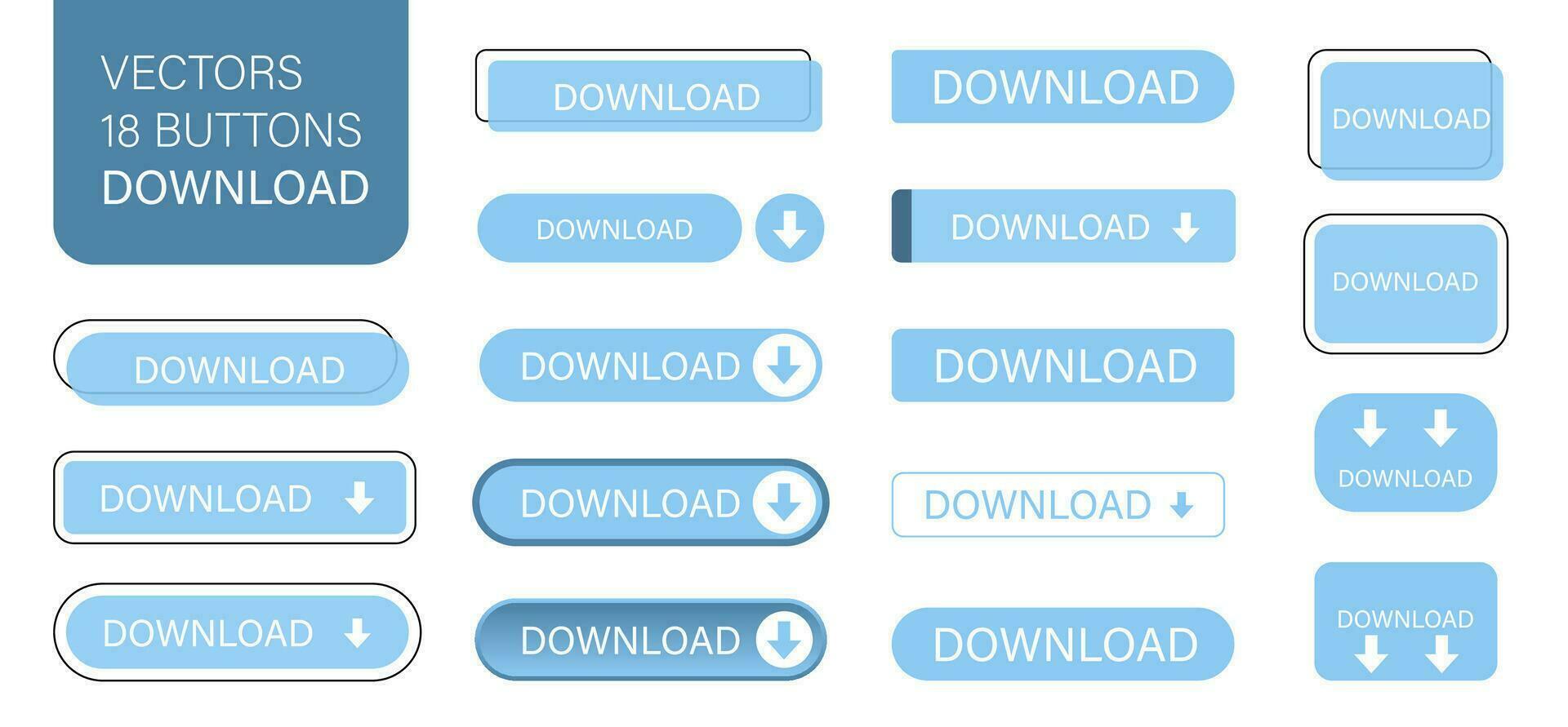 il clic Qui è un' impostato di semplice moderno pulsanti. spingere pulsante per un applicazione, annuncio, memorizzare o sito web. vario icone per il tuo Prodotto vettore