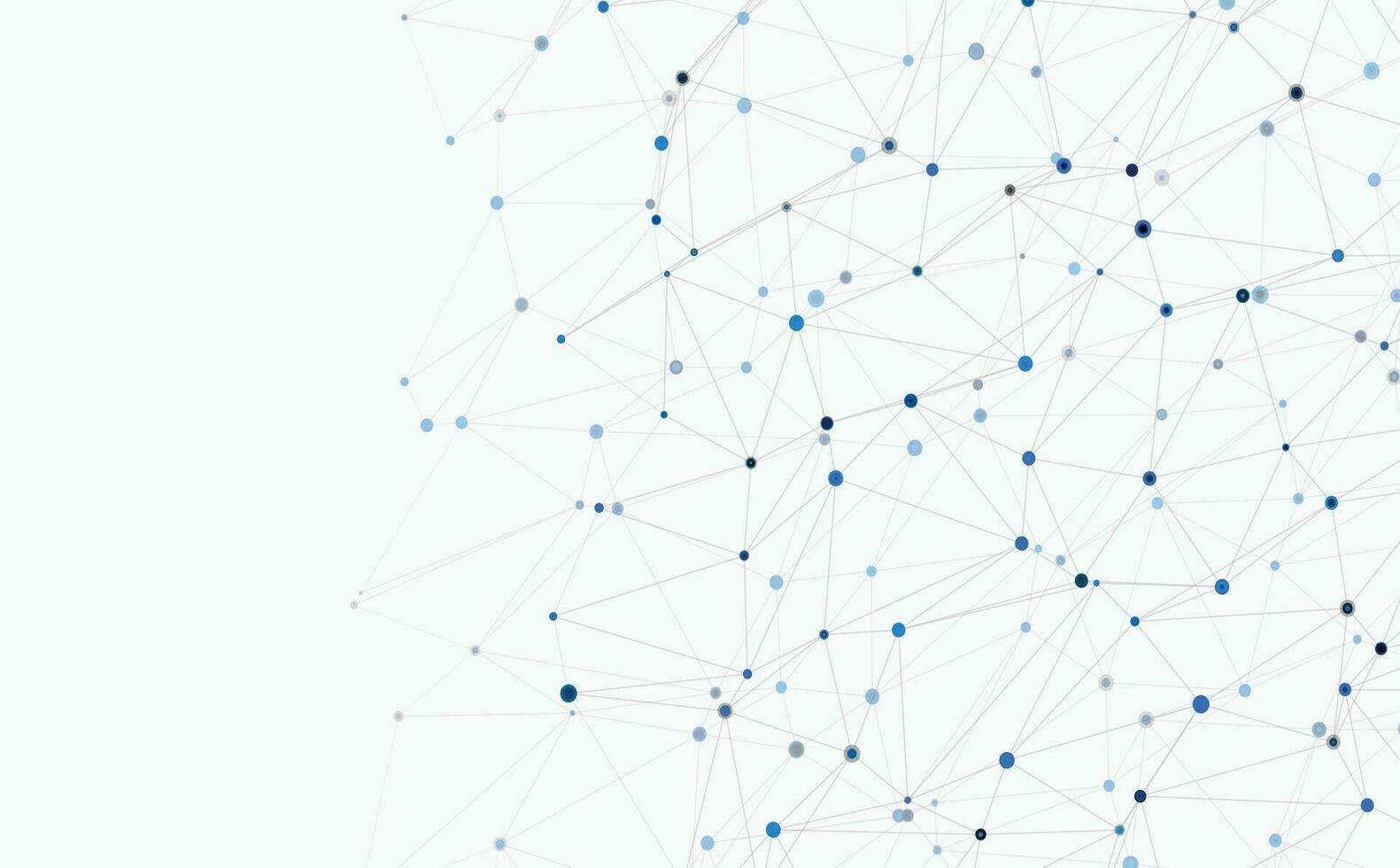 panoramico astratto punto e triangolo connessione sfondo., il mondo è Collegare e più piccolo concetto, digitale futuristico terra minimalismo sfondo vettore