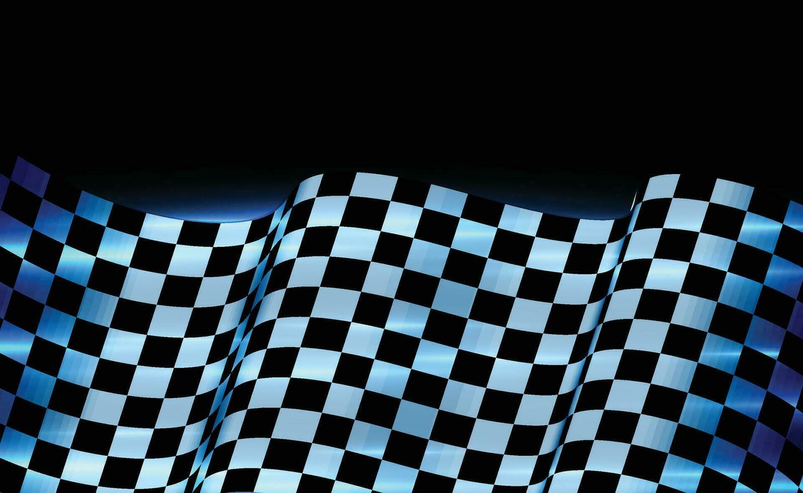 ottico illusione onda. scacchi onde tavola. astratto 3d nero e bianca illusioni. orizzontale Linee strisce modello o sfondo con ondulato distorsione effetto. vettore illustrazione.
