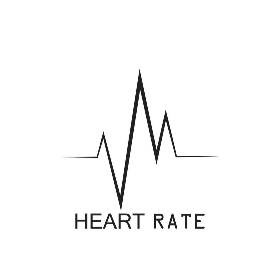 modello di logo dell'illustrazione di vettore dell'icona di impulso del battito cardiaco