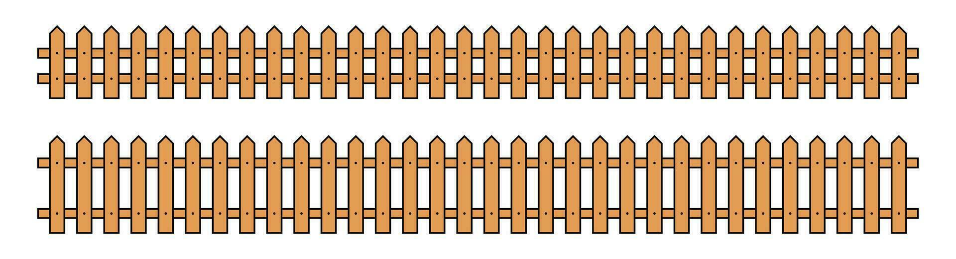 colorato schema recinto nel piatto stile vettore illustrazione isolato su bianca