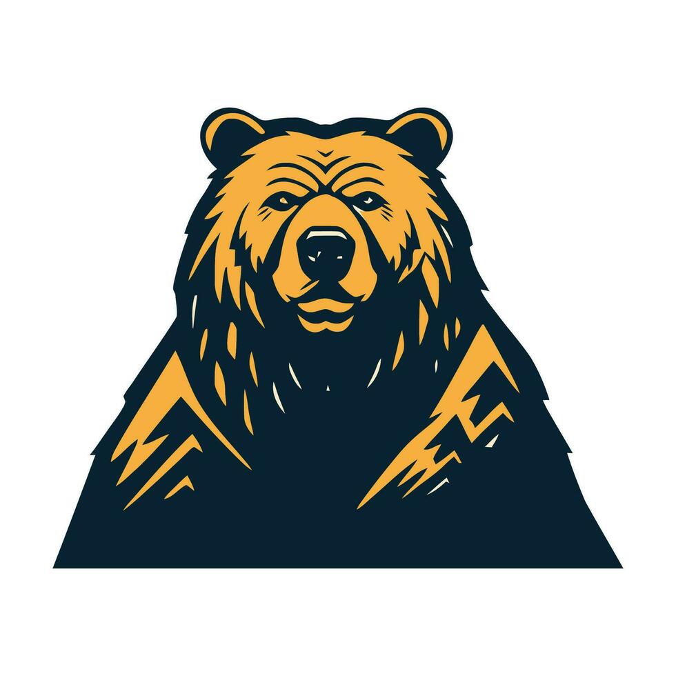 animale orso logo illustrazione vettore design modello