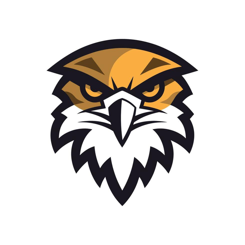 falco, aquila, falco uccello logo illustrazione vettore design