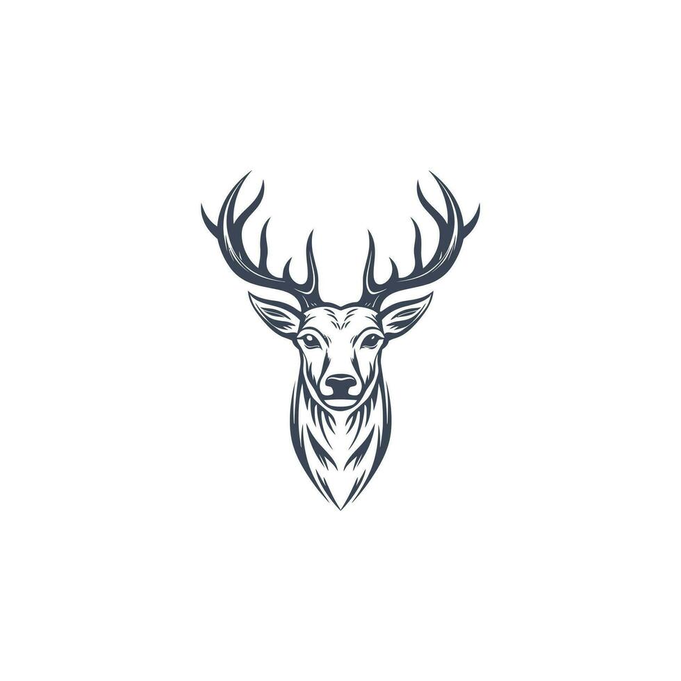 cervo logo illustrazione vettore design modello