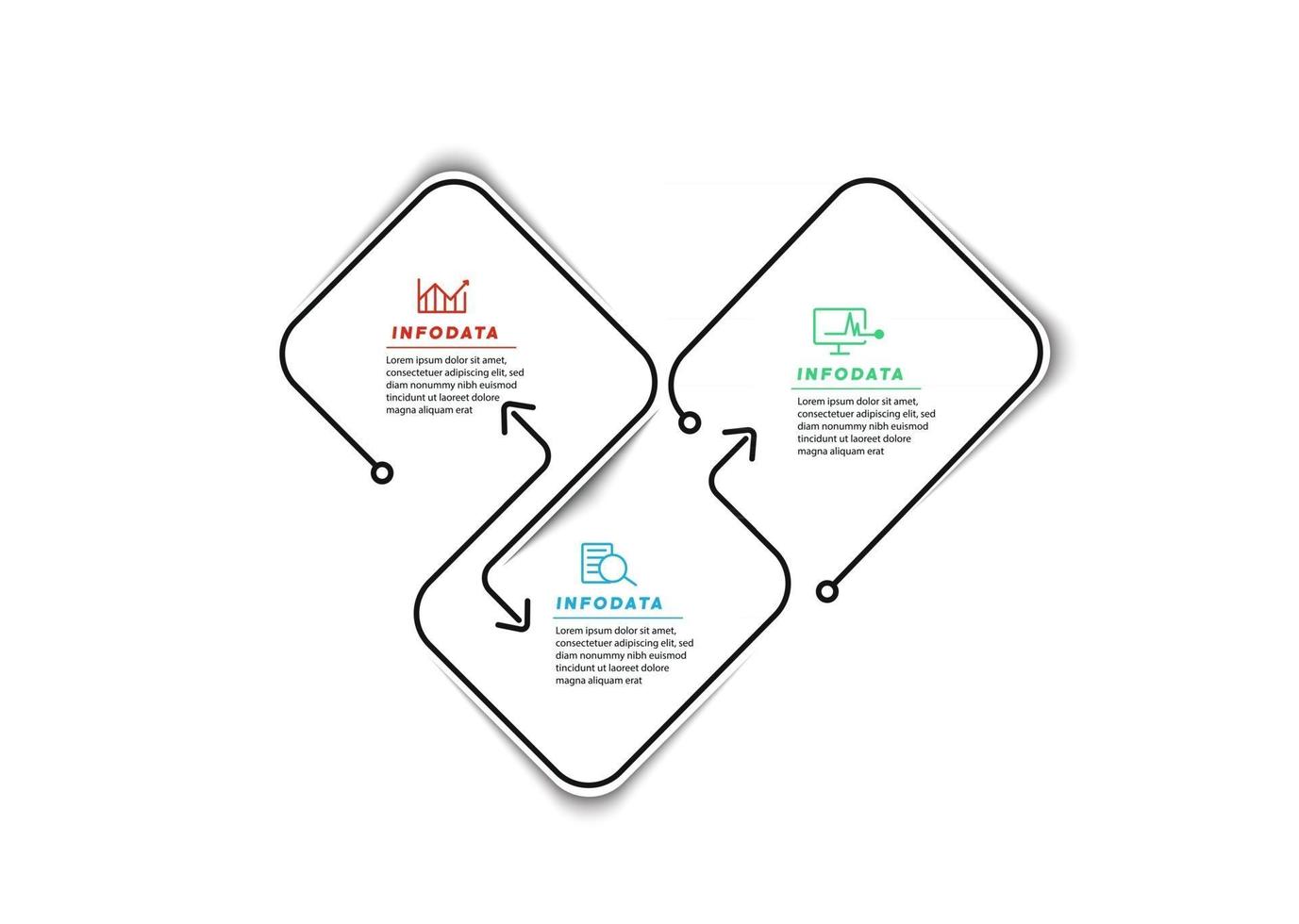 elementi di design di infografica aziendale moderna infochart marketing grafico e grafici diagrammi a barre vettore