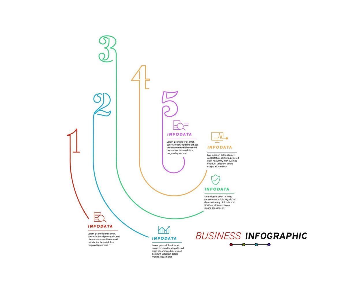 elementi di design di infografica aziendale moderna infochart marketing grafico e grafici diagrammi a barre vettore