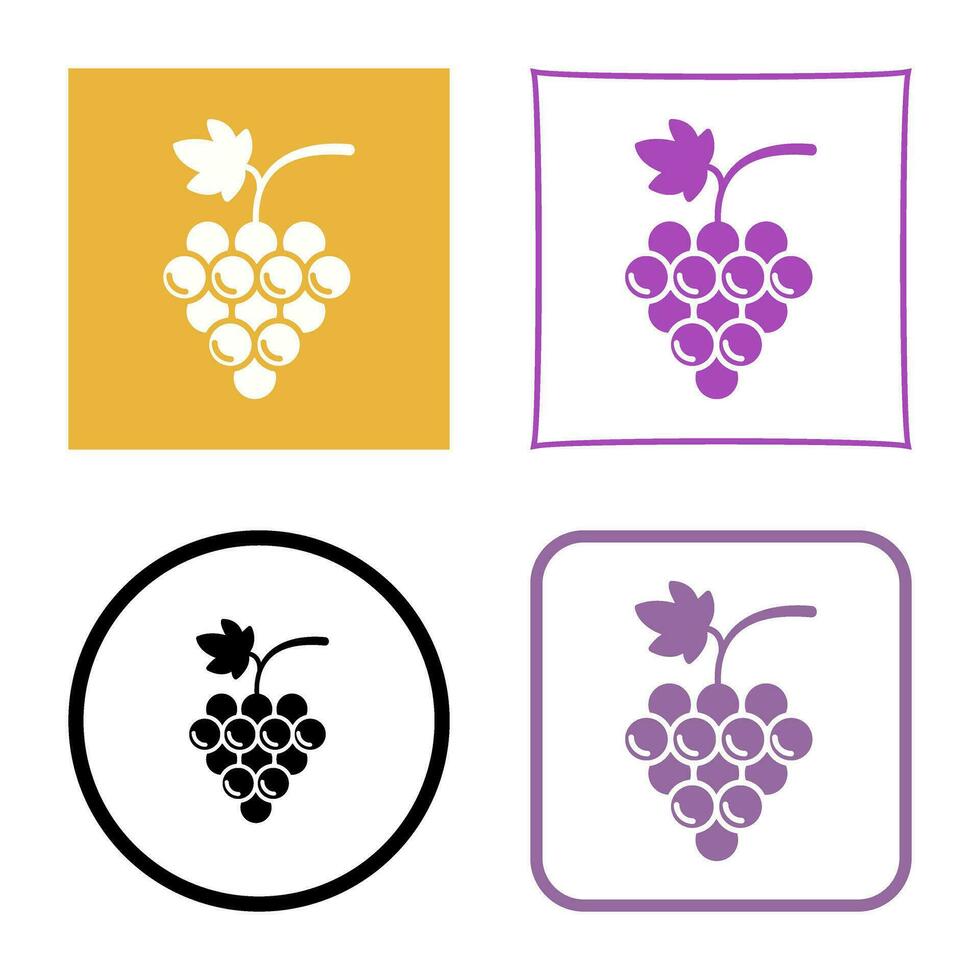 icona di vettore dell'uva
