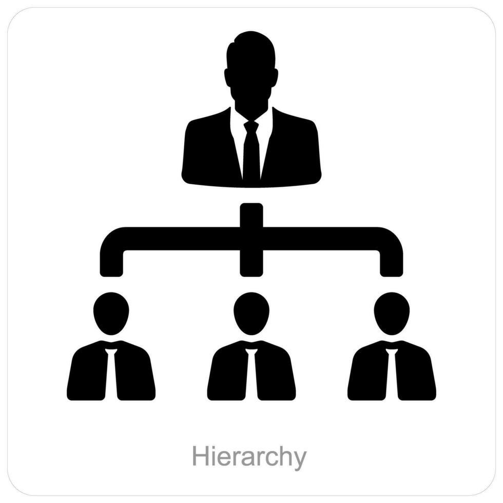 gerarchia e organizzazione icona concetto vettore