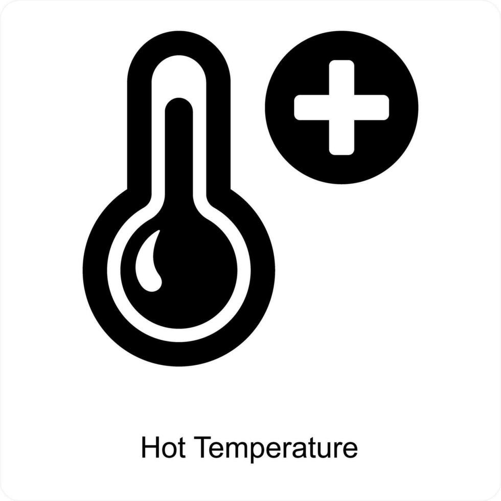 estate temperatura e termometro icona concetto vettore