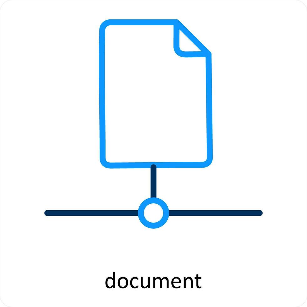 documento e file icona concetto vettore