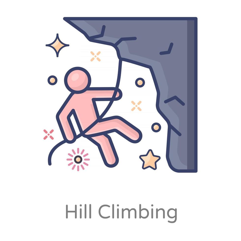 avatar di alpinismo vettore