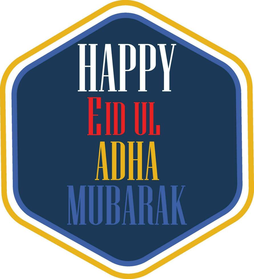 eid ul adha logo vettore modello