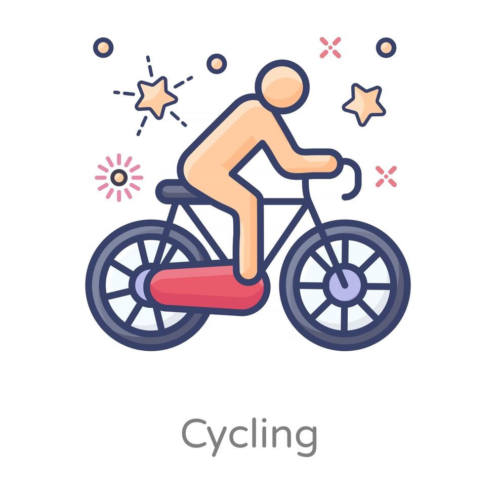 design sportivo per il ciclismo vettore