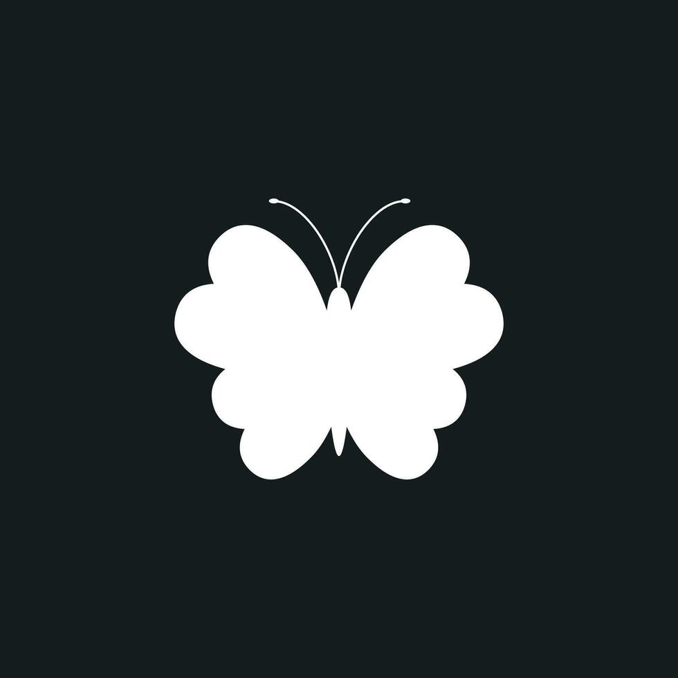 farfalla vettore icona. silhouette di un' farfalla illustrazione.