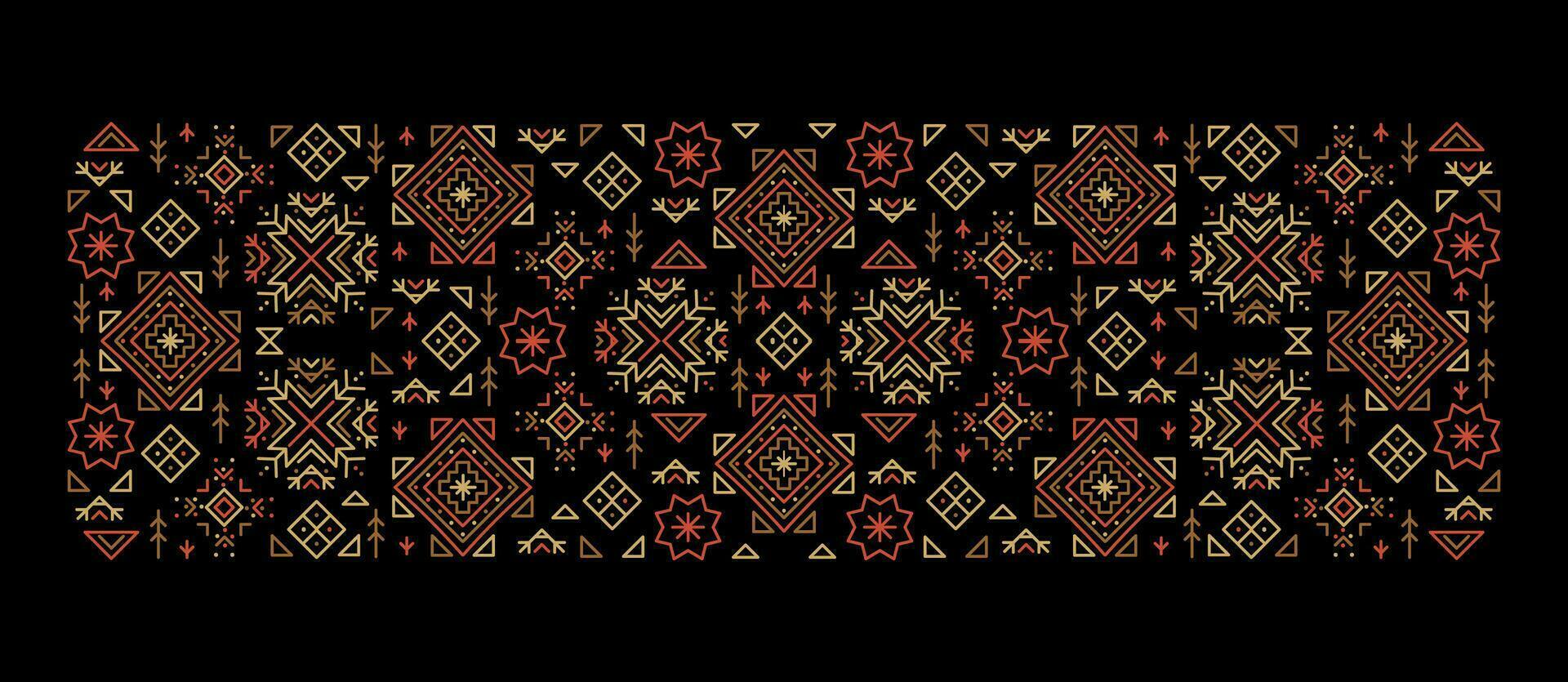 di moda astratto azteco sfondo. decorativo geometrico africano confine vettore