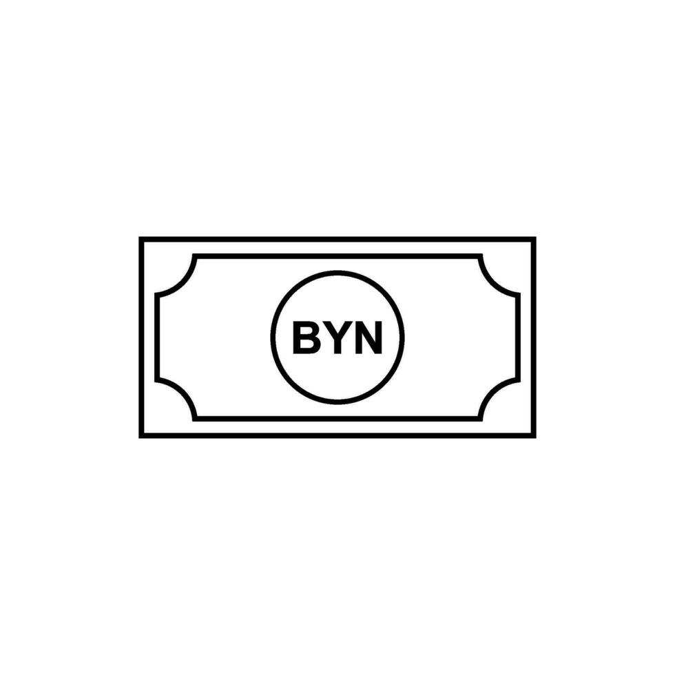 bielorussia moneta simbolo, bielorusso rublo icona, byn cartello. ico codice versione. vettore illustrazione