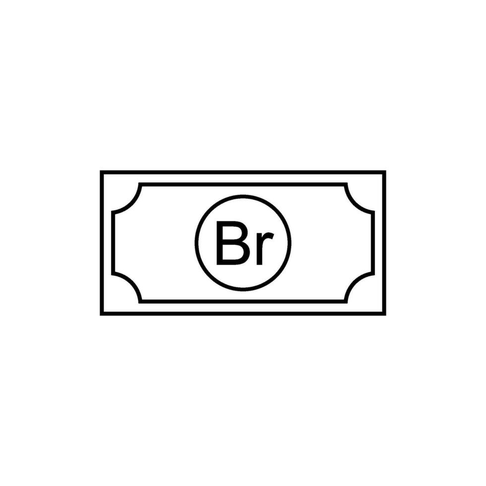 bielorussia moneta simbolo, bielorusso rublo icona, byn cartello. vettore illustrazione