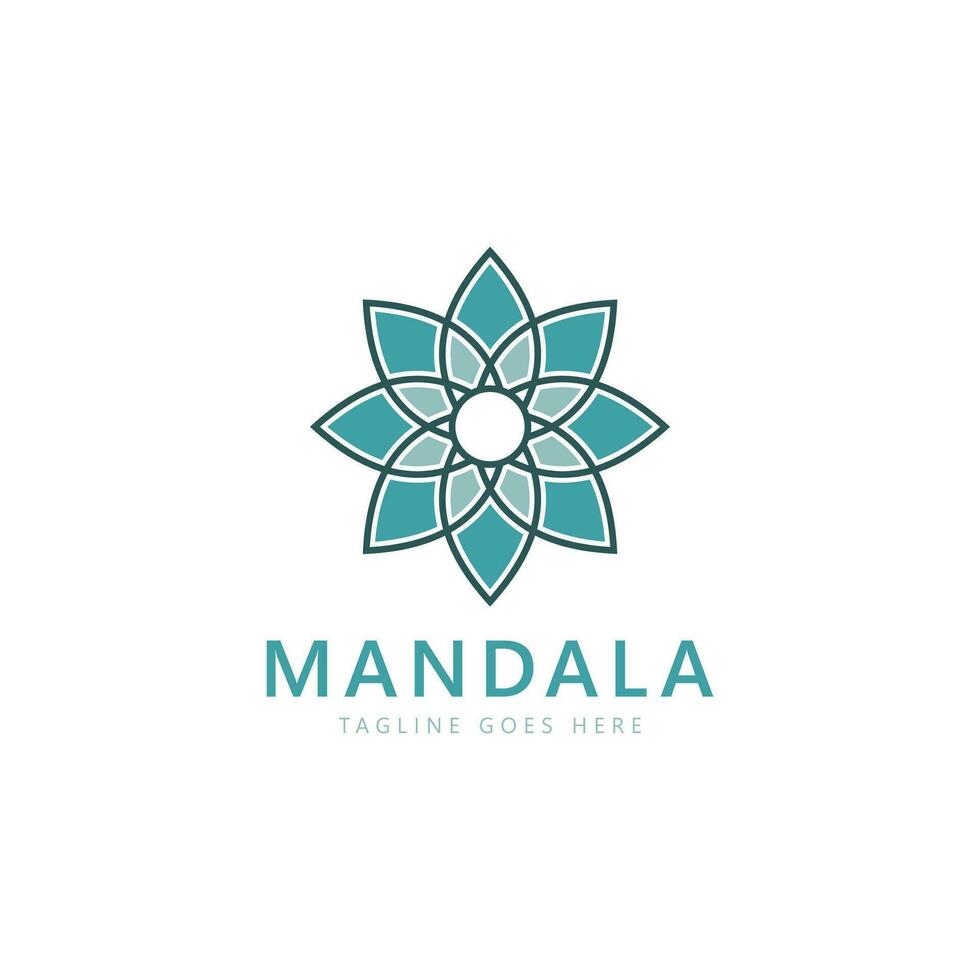 mandala logo modello, circolare modello nel modulo di mandala. orientale modello, vettore illustrazione. Islam, Arabo, indiano, Turco, Pakistan, Cinese, ottomano motivi