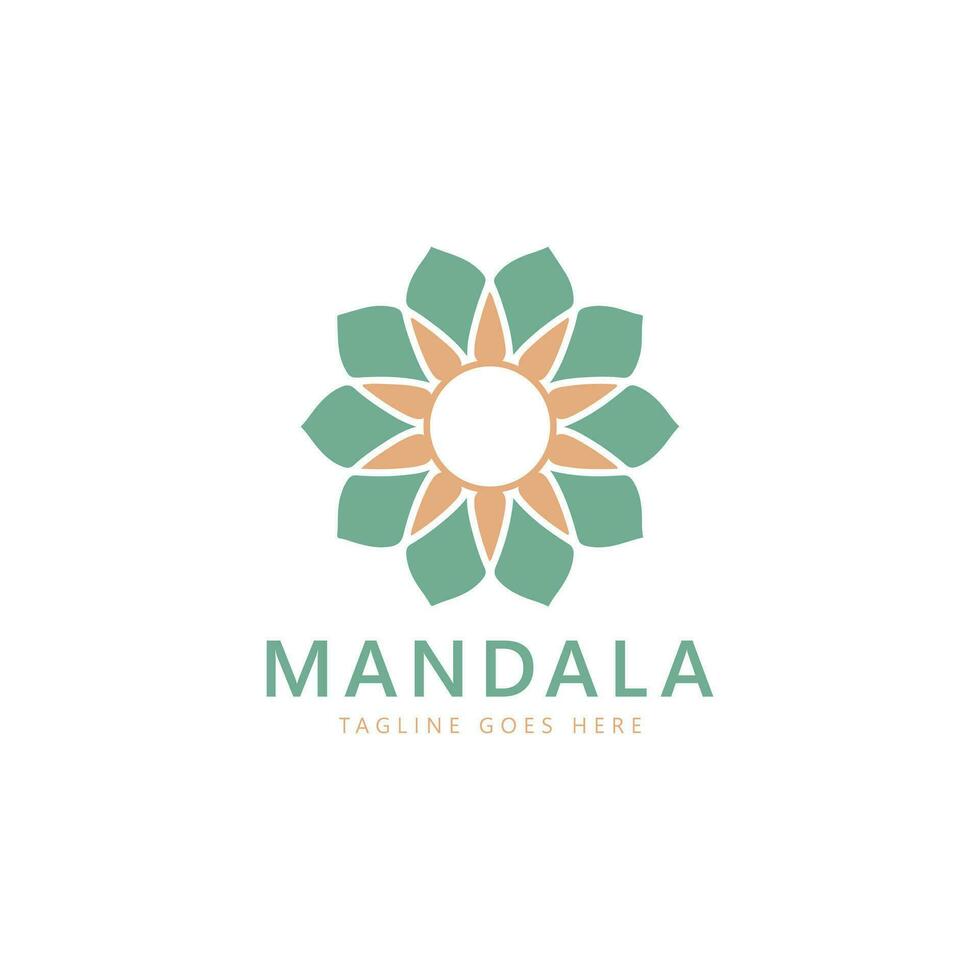 mandala logo modello, circolare modello nel modulo di mandala. orientale modello, vettore illustrazione. Islam, Arabo, indiano, Turco, Pakistan, Cinese, ottomano motivi