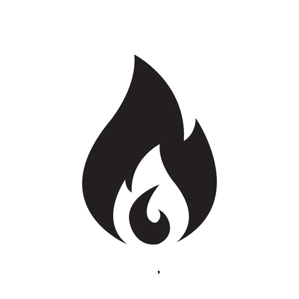 fuoco cartello. fuoco fuoco icona isolato su un' bianca sfondo. vettore illustrazione