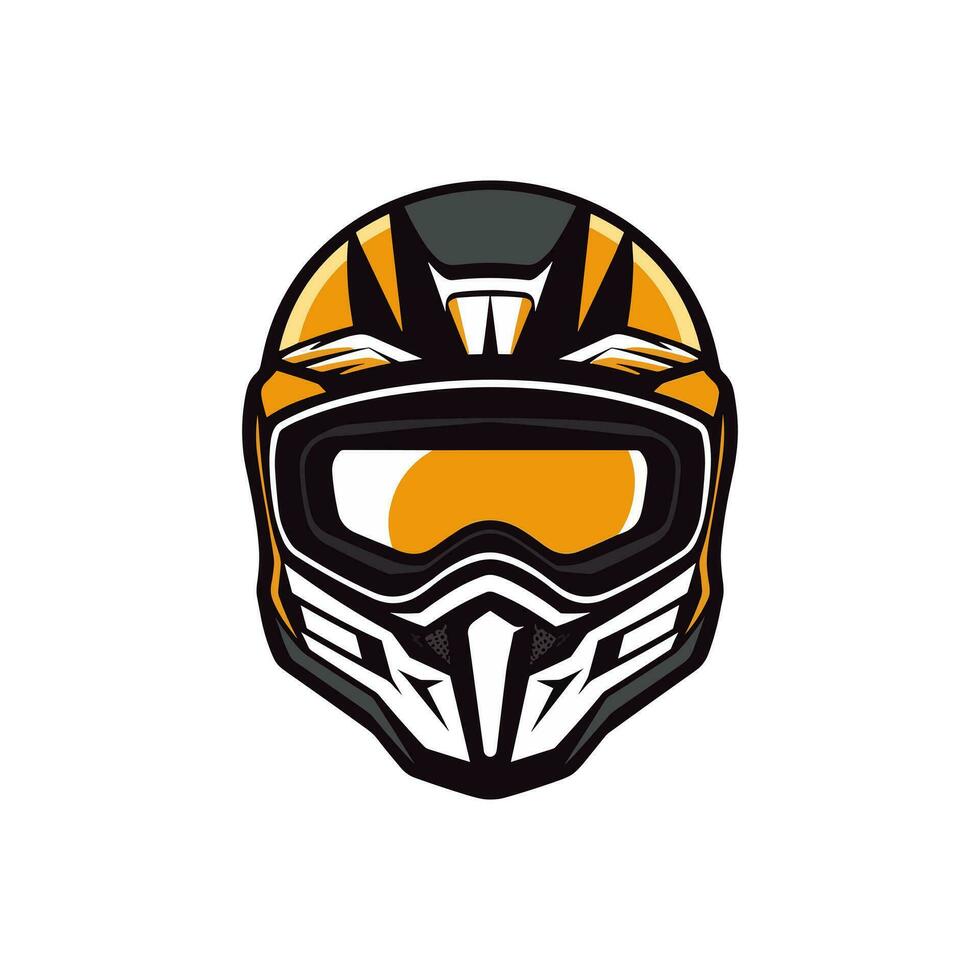 motocross logo casco vettore clip arte illustrazione