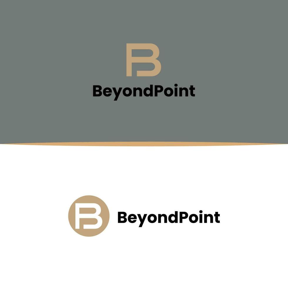 bp bf lettera logo design per il tuo attività commerciale identità. B lettera logo design. al di là punto logo design vettore