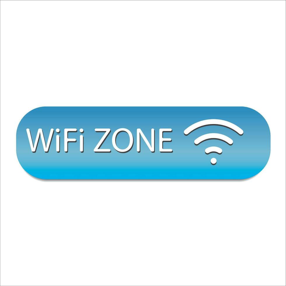 Wi-Fi zona icona vettore illustrazione simbolo