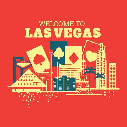 Illustrazione di Welcome to Las Vegas vettore