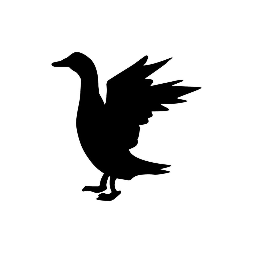 anatra icona vettore. uccello illustrazione cartello. a caccia simbolo. Oca logo. vettore