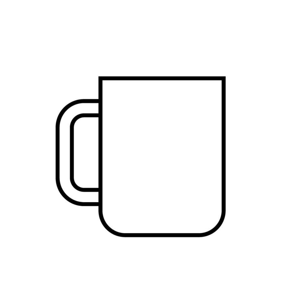 caffè tazza icona vettore. tè tazza illustrazione cartello. moca simbolo. tè logo. caldo bevanda marchio. vettore