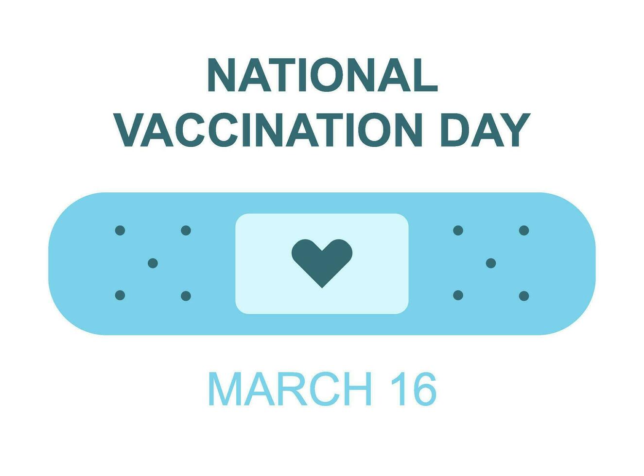 nazionale vaccinazione giorno celebrazione vettore illustrazione