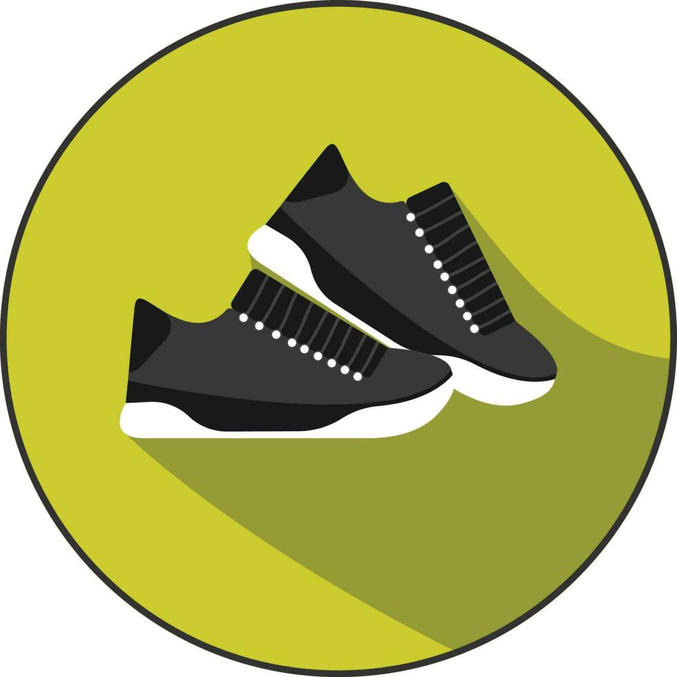 scarpe icona - piatto calzature icone vettore